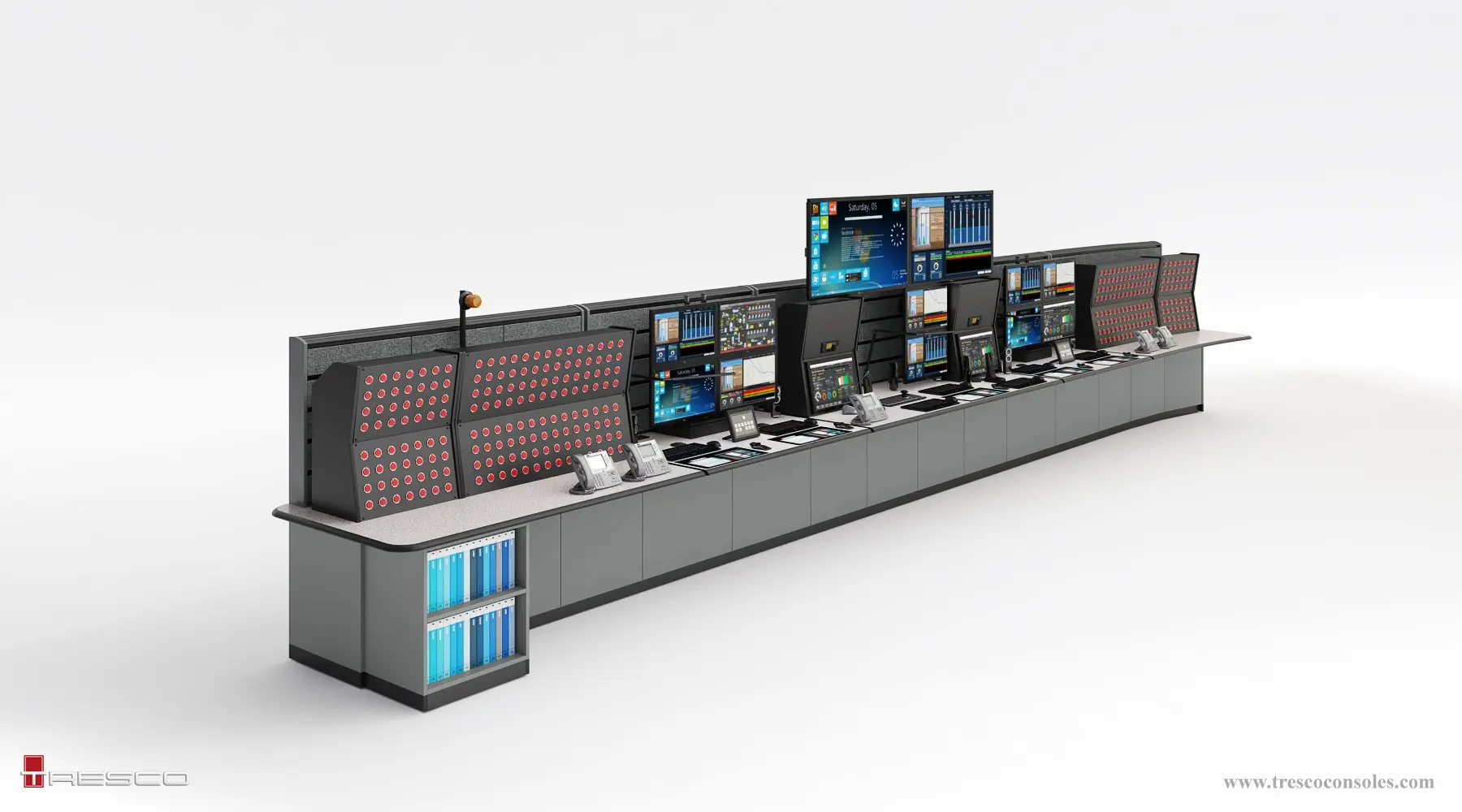 Large Tresco Training & simulation console for a power generation plant