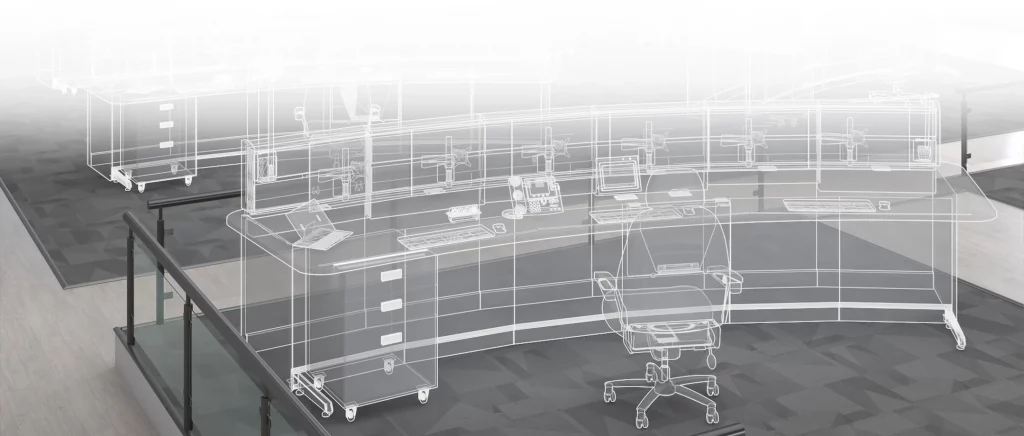 Control Room Furniture Design from Sketch to Solution