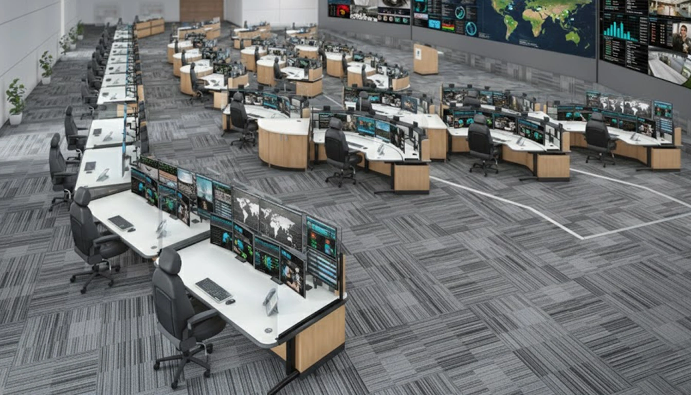 Global security operations center by Tresco Consoles