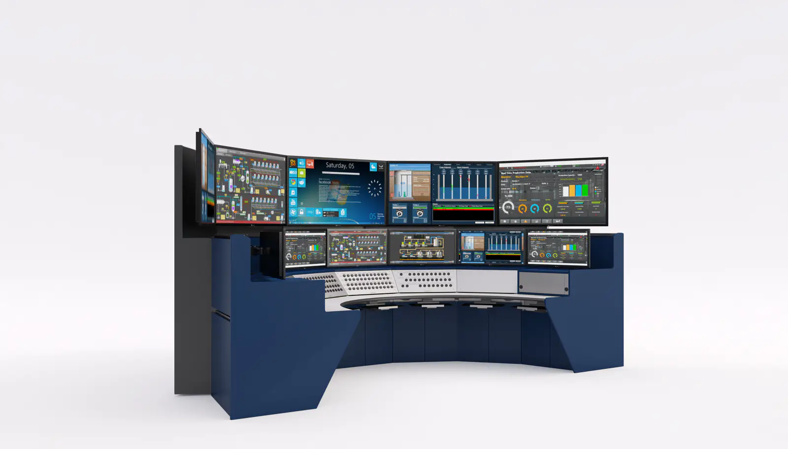 Standardized control room consoles for Fedex